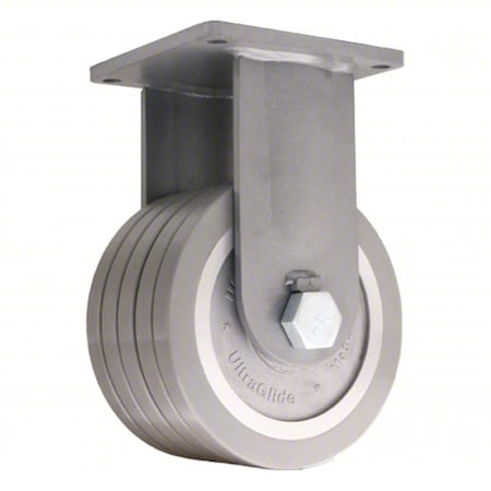 Hamilton Plate Caster, Rigid, Polyurethane, 13"H R-ZFMD-105SWF95