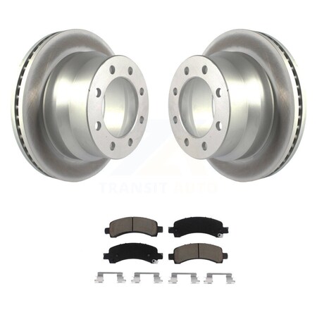 Transit Auto Rear Coat Brake Rotors Ceramic Pad Kit For Chevrolet Express 4500 With Single Wheels KGC-101442