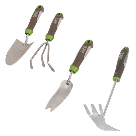 Ames Garden Hand Tool Set, 4-Piece, Steel, Ergo Gel Grip 10000-07526