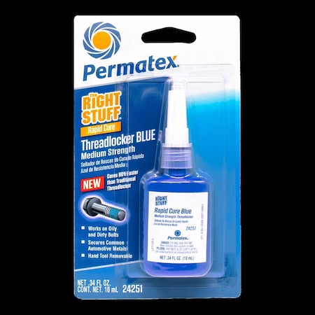 Permatex Right Stuff Blue Medium Strength Threadlocker Gel 10 ml 24251