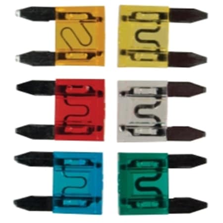 Hi-Tec 2474H 5 thru 30 Amp Mini Fuse Kit - 6 Piece HI1580407