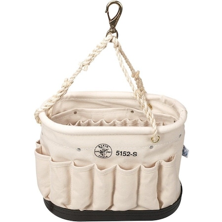 Klein Tools Bucket Bag, Natural, Canvas, 41 Pockets 5152S