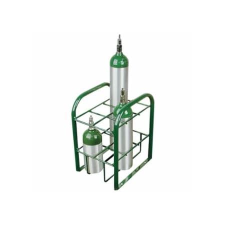 Anthony Multiple M7/M9/C/D/E Cylinder Stand, 15 in W x 19.5 in H x 12 in D, 6-Cylinder, Stationary 021-6060