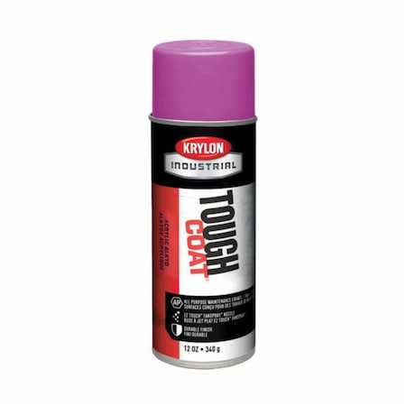 Krylon TOUGH COAT ACRYLIC ENAMEL SPRAY PAINT, 12 OZ CONTAINER, LIQUID FORM, SAFETY A01580007
