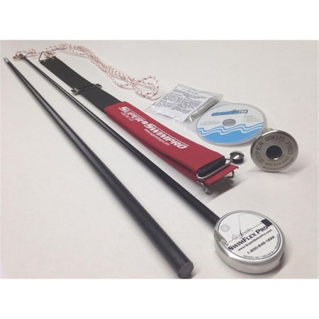 Super Swim 2 Part Pole Swimming Tether System with Stainless Steel In-Deck Base 91190t