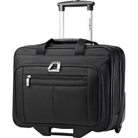 Samsonite Wheeled Business Case, 16-1/2 x 8 x 13-1/4, Black 438761041