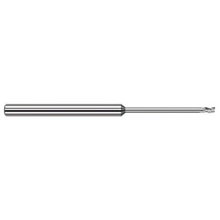 Harvey Tool Miniature End Mill-4 Flute-Square, 735120, Uncoated, .020" Cutter Diameter, .030" Length of Cut 735120