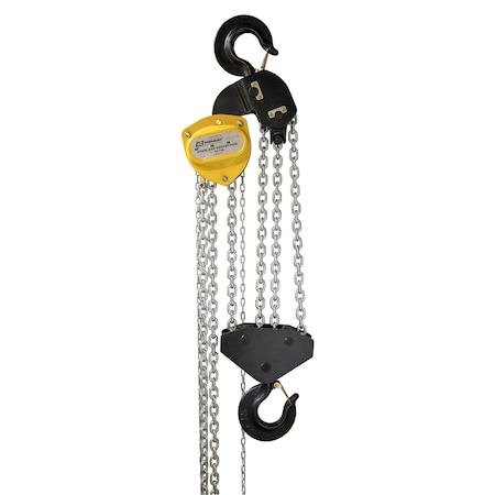 Oz Lifting Products 10 Ton Premium Chain Hoist 15 ft lift with overload protection OZ100-15CHOP