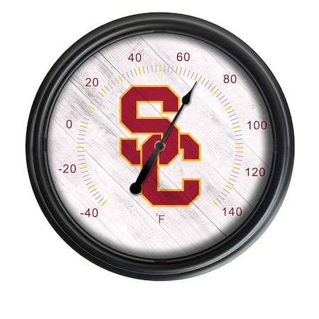 Holland Bar Stool Co University of Southern California Indoor/Outdoor LED Thermometer ODThrm14BK-08SouCal
