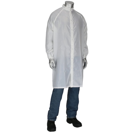 Uniform Technology Taffeta ISO 6 (Class 1,000) Cleanroom Frock CFR-60WH-XL