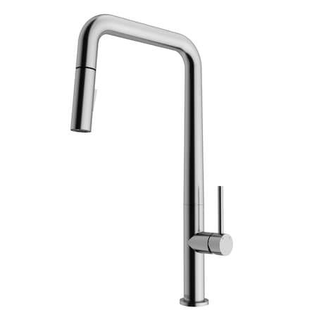 Vigo Parsons Single Handle Pull-Down Sprayer Kitchen Faucet in Stainless Steel VG02031ST