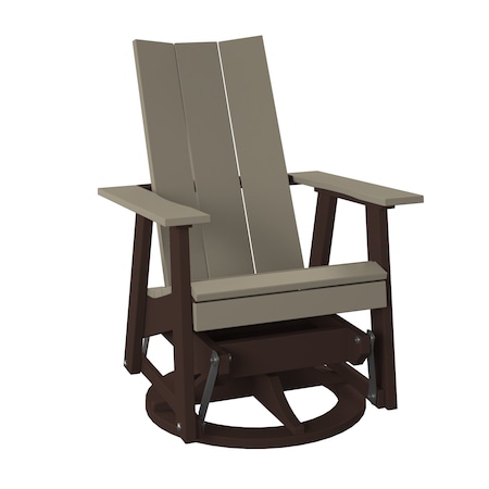 Polybird MODERN SWIVEL GLIDER WEATHERWOOD AND TUDOR BROWN POLYBIRD P69