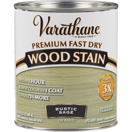 Varathane Fast Dry Rustic Sage Urethane Modified Alkyd Interior Wood Stain 1 Qt. 297426