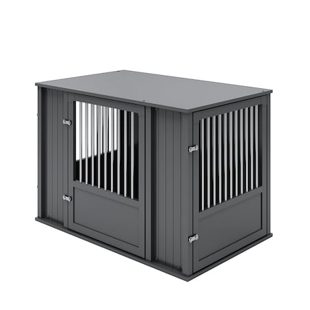 New Age Pet Flexidoor Pet Crate, Black, XL EHDFX62-02XL
