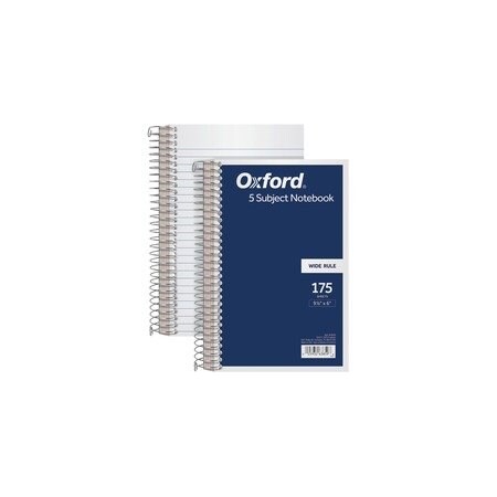 Tops NOTEBOOK, WIREBND, 5SUB, 9.5X6 63859