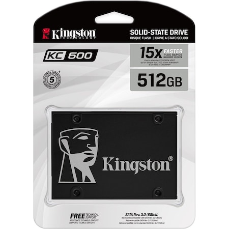 Kingston 512G SSD KC600 SATA3 2.5 SKC600/512G