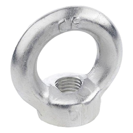 Jw Winco Round Lifting Eye Nut, M8 Thread Size, 8 1/2 mm Thread Lg, Steel, Zinc Plated 582-M8-ST