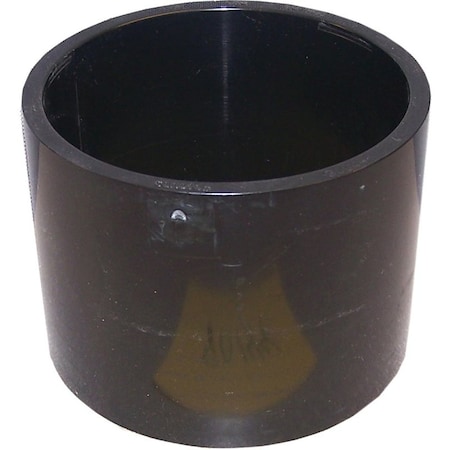 Canplas Repair Pipe Coupling, 4 in, Hub, ABS, Black, 40 Schedule 103004RBC
