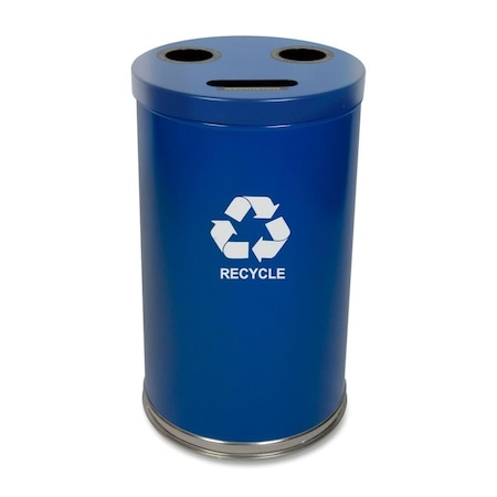Witt Industries 34.5 gal Round Blue, Metal 18RTBL