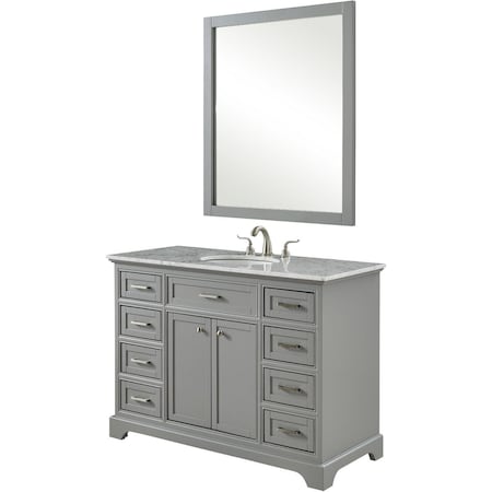 Elegant Decor 48 in. Single Bathroom Vanity Set, Light Grey VF15048GR