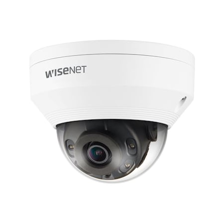 Hanwha Vision 5MP Wisenet Q Network Outdoor Vandal Dome Camera, White QNV-8010R