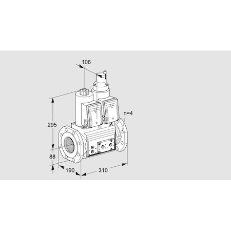 Honeywell Kromschroder VLV, DBL SOLND, 3 ANSI FLG, VCS7T80A05NLQR KS88202854
