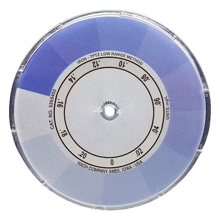 Hach Color Disc Iron, 1/4 in H 9265400