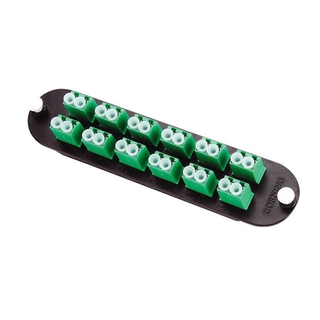 Corning Closet Connector Housing (CCH) Panel, LC adapters, Duplex, APC, 24 fiber, S CCH-CP24-B3