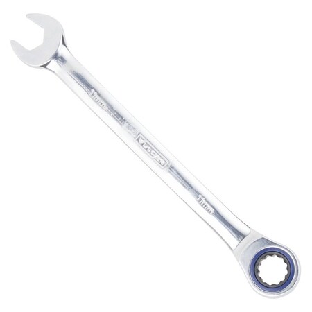 Vulcan Combination Wrench, Metric, 11 mm Head, Chrome Vanadium Steel, Polished Mirror PG11MM