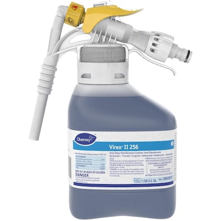 Diversey One Step Deordorizing Cleaner and Disinfectant Concentrate, 1.5L Hose End Sprayer, Unscented, 2 PK 3062637