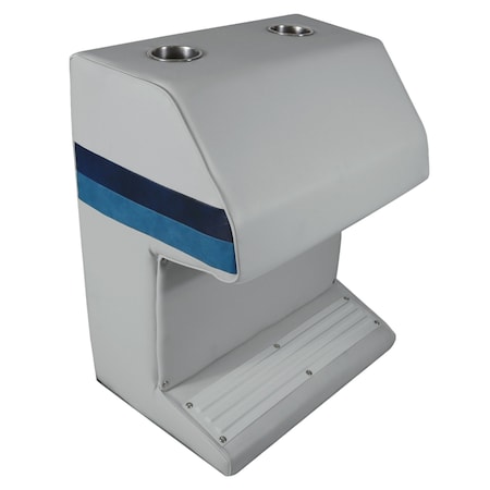 Horizon Mfg Premium Series Pontoon Captain, Steering Stand Gray/Navy/Blue 3005-ABDK