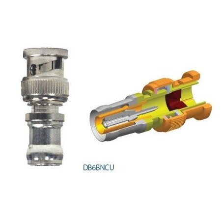 Belden DB RG6 "BNC" CONN, SOLD PER EACH,  DB6BNCU-25