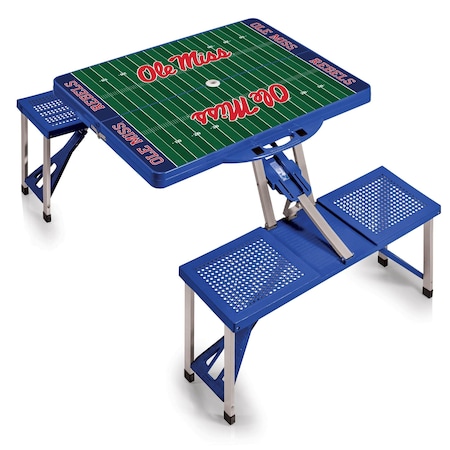 Picnic Time Family Of Brands Ole Miss Rebels - Picnic Table Portable Folding Table 811-00-139-374-0