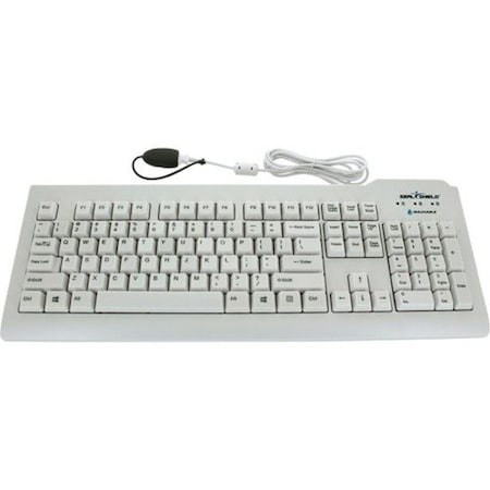 Sealshield Seal Clean' Waterproof Keyboard w/Key Lock/ 6 Cable SSWKSV207L