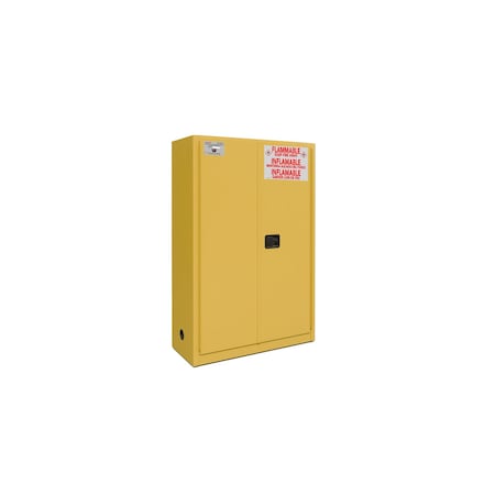 Fireking 45 Gal, Flammable Safety Cabinet, Auto-Close, Yellow SC45-AC-Y