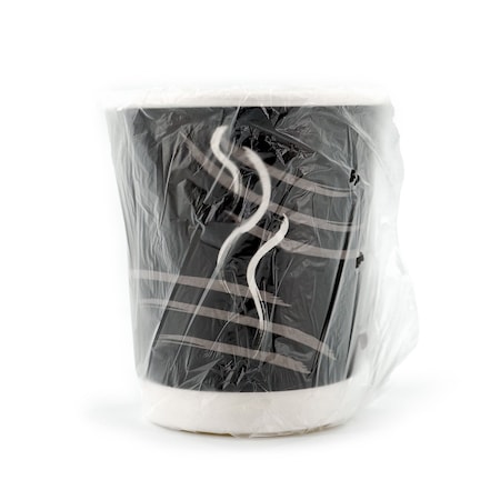 Rdi Double Wall Cup Generic Black Wrapped 9oz 900cs, 900PK CP-DBW9-BLK