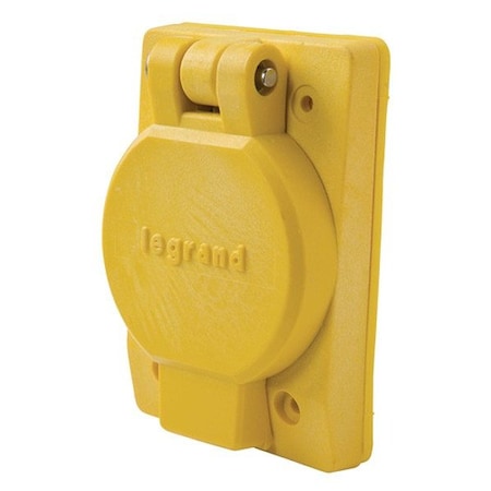 Legrand LockingReceptacle, 20A, 480VAC, Yellow 67W76
