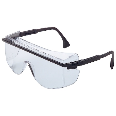 Uvex OTG Rimless Safety Glasses w/Black Temple and Clear Lens w/Anti-Fog, Anti-Scratch Hard Coating S2500C