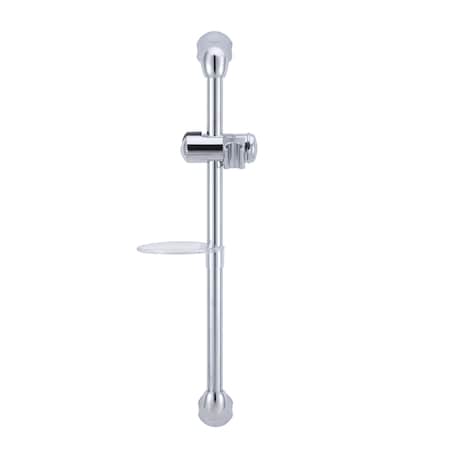 Dura Faucet Polished Chrome Plated Brass And Plastic With Wall Bracket Shower Slider Clear Acrylic Soap Dish DF-SA300CL-CP