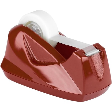 Acrimet Tape Dispenser, 1 in Tape Core Dia., Plastic, Stainless Steel, Red 270.4