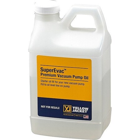 Yellow Jacket Vacuum Pump Oil, Clear, 1 qt, PK12 93092