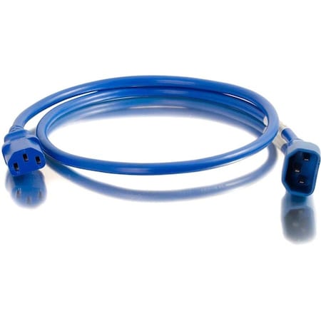 C2G 3FT 18AWG POWER CORD IEC320C14 TO IEC320C13 - BLUE 17486