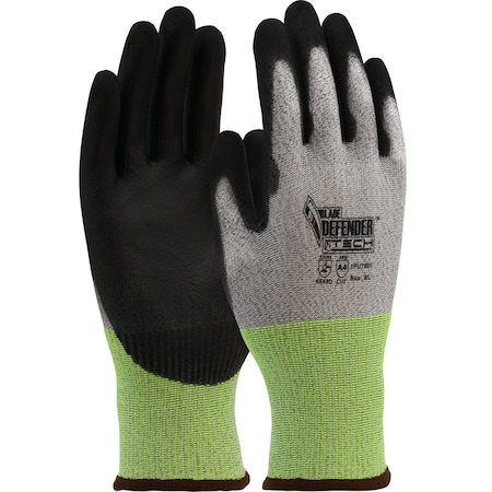 Pip Blade Defender Seamless Knit A4 PolyKor Blended Glove w/PU Coated Flat Grip on Palm&Fingers, Touchsc 1PU70012X