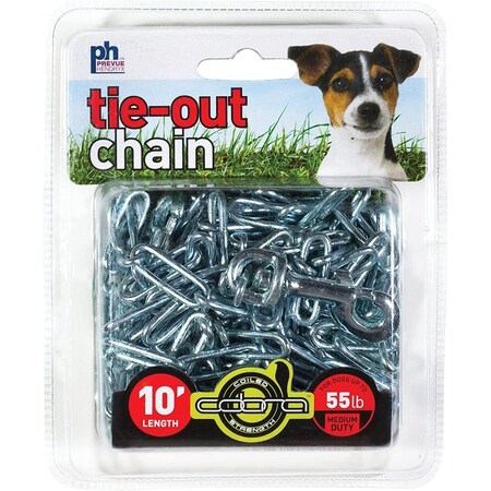 Prevue Pet Products 10 ft. Medium Duty Tie-Out Chain, Steel PP-2113