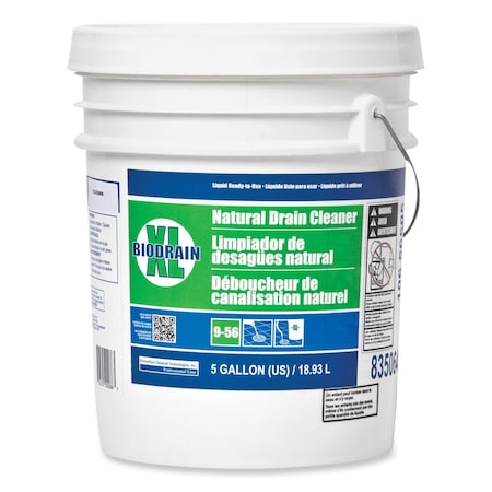 Dct Bio Drain XL Natural Drain Cleaner, 5 gal Jug 83506400