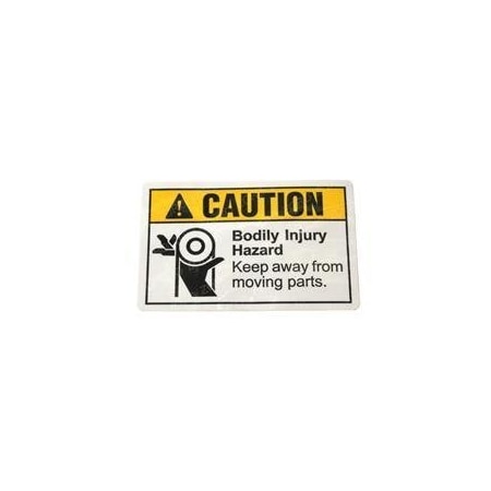 Genie REPLACEMENT DECAL, CAUTION MOVING PARTS 97529