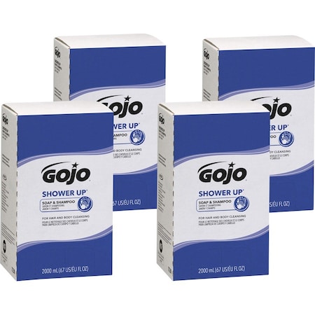 Gojo SHOWER UP Soap & Shampoo, 2000mL PRO TDX Refill, PK4 7230-04