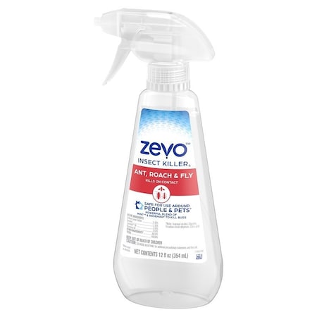Zevo Ant Roach and Fly Multi-Insect Killer, Liquid, Trigger Spray Application, 12 oz 810121290238