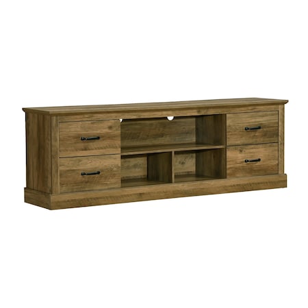 Monarch Specialties Tv Stand, 72 Inch, Storage Drawers, Media Center, Living Room, Bedroom, Brown Oak Laminate I 2524