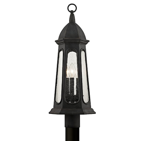Troy Lighting Astor 3 Light Post 9 In. Vintage Iron P6365